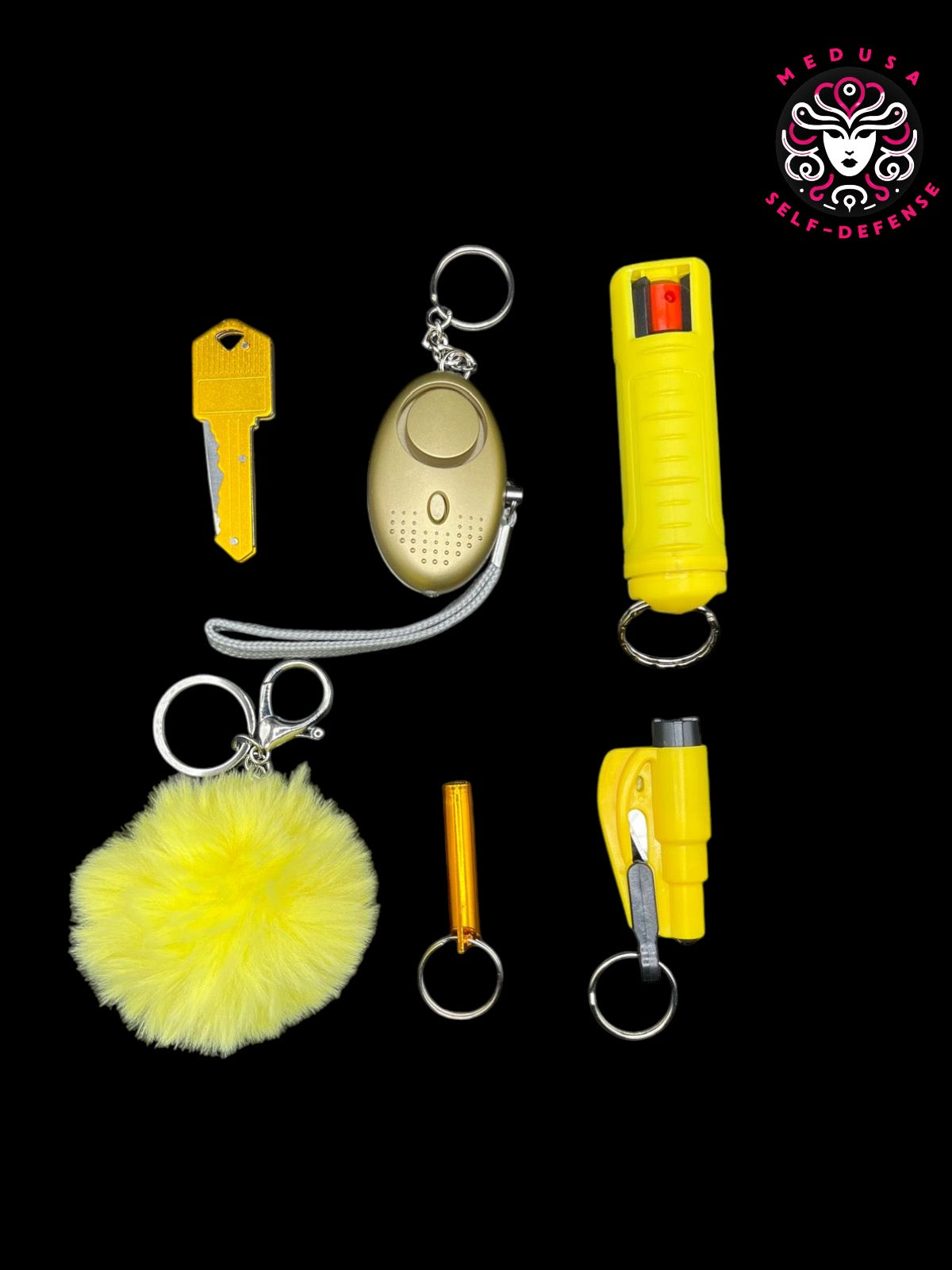 KIT SELF DEFENSE 5PZ GIALLO