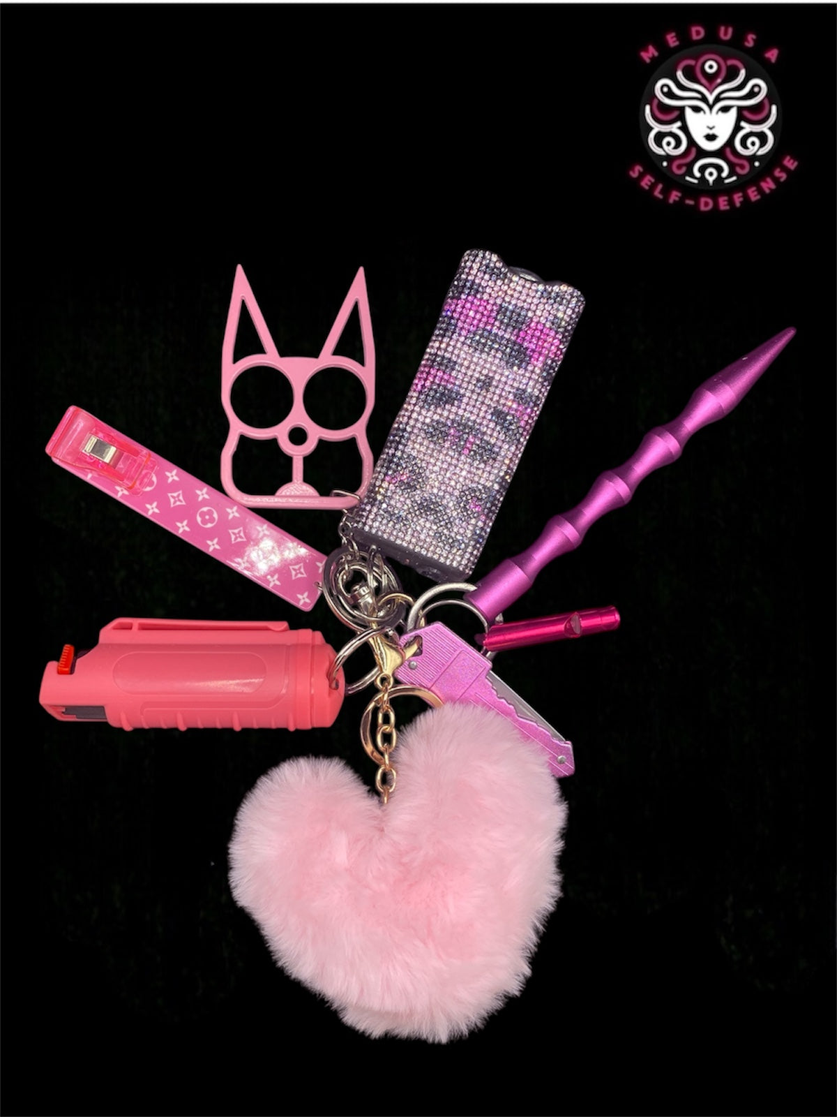 KIT SELF DEFENSE 8 pz Rosa