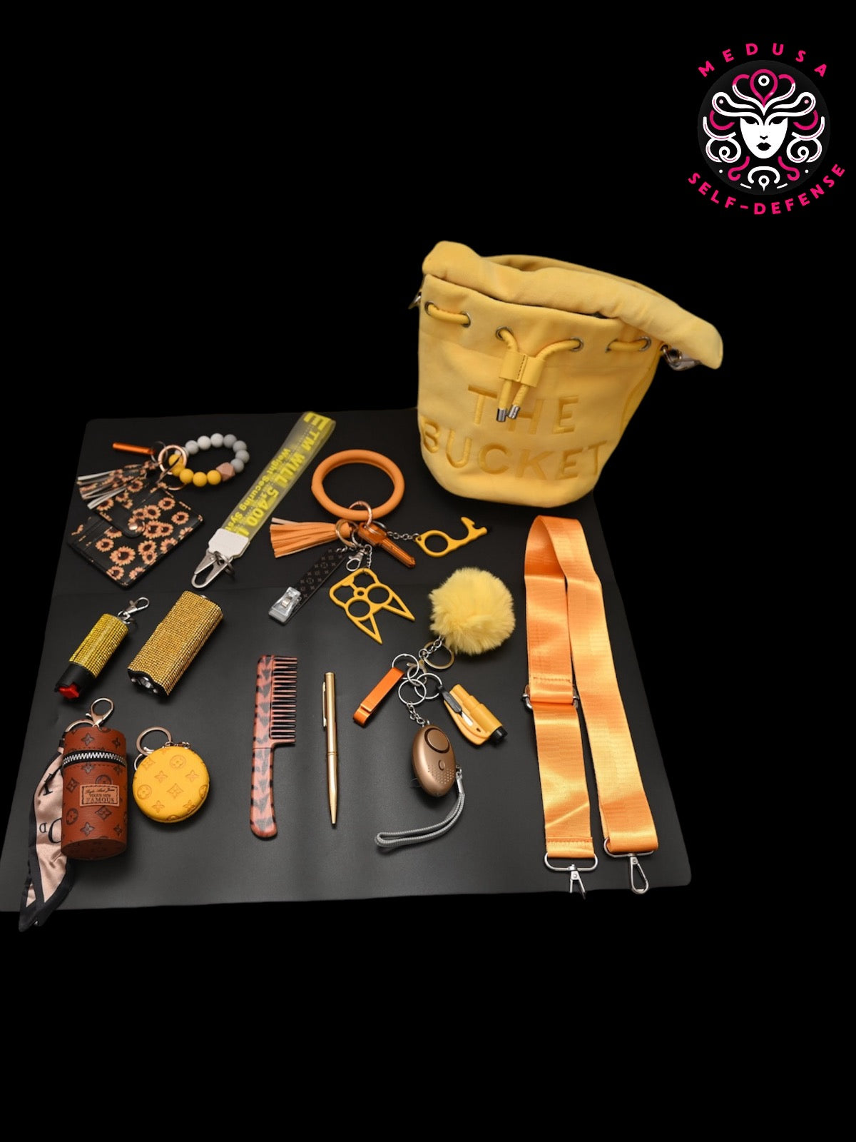 KIT SELF DEFENSE COMPLETO 20PZ GIALLO