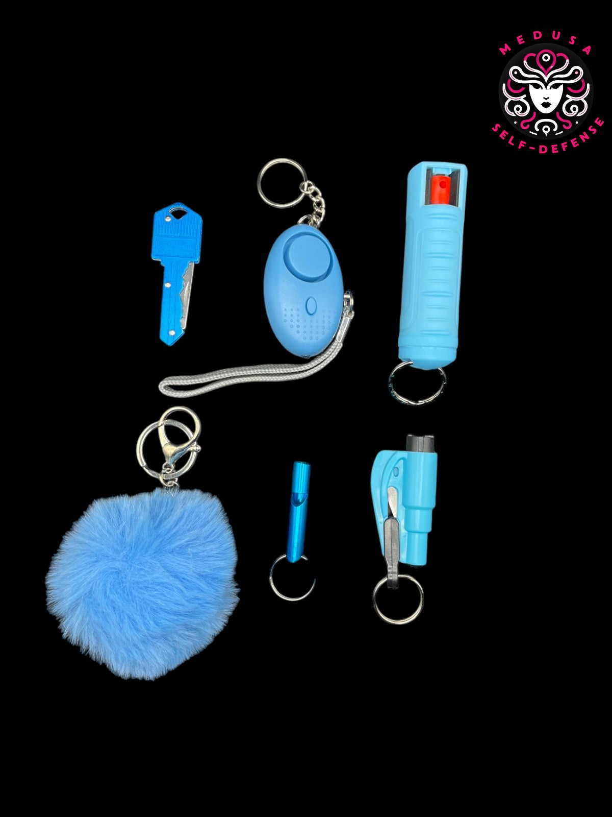 KIT SELF DEFENSE 5PZ CELESTE