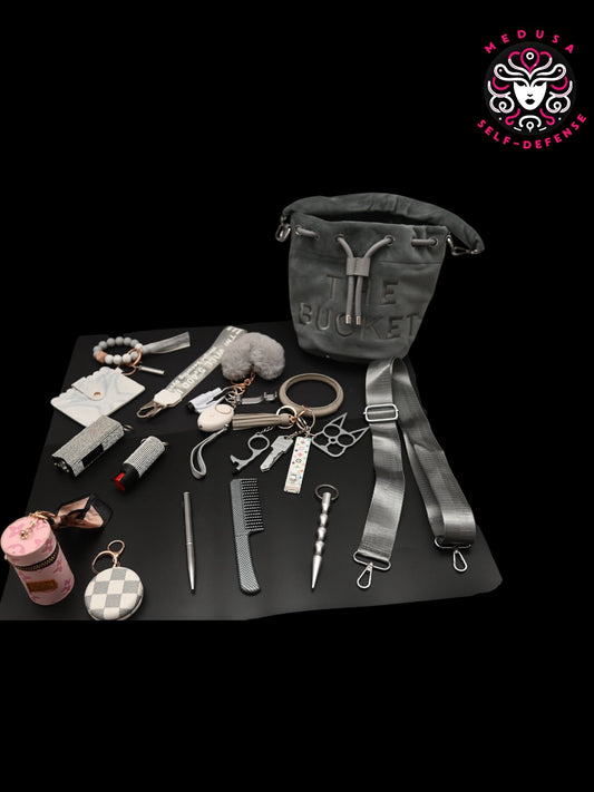KIT SELF DEFENSE COMPLETO 20PZ SILVER