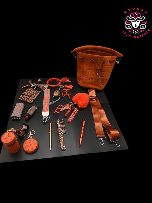 KIT SELF DEFENSE COMPLETO 20PZ ARANCIONE