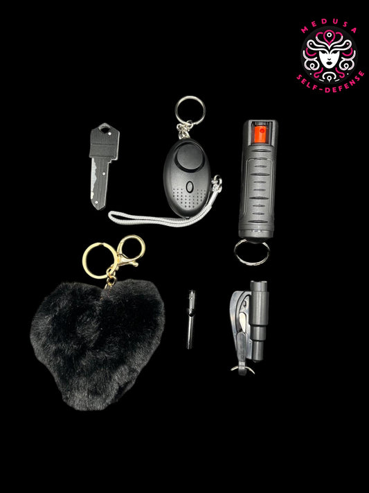 KIT SELF DEFENSE 5PZ NERO