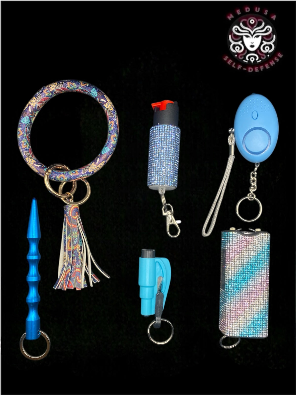 KIT SELF DEFENSE 6 PZ AZZURRO