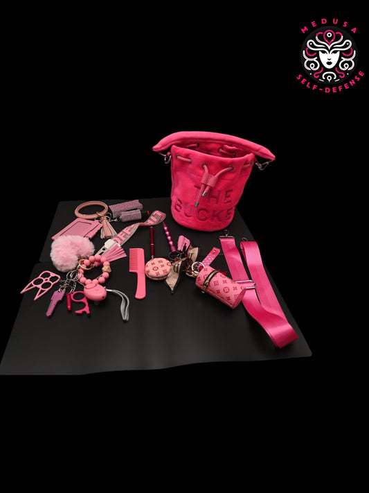 KIT SELF DEFENSE COMPLETO 20PZ ROSA
