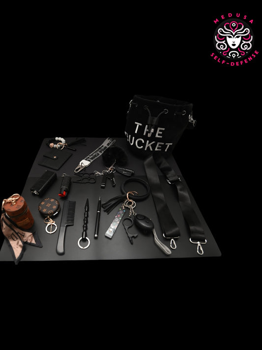 KIT SELF DEFENSE COMPLETO 20PZ NERO