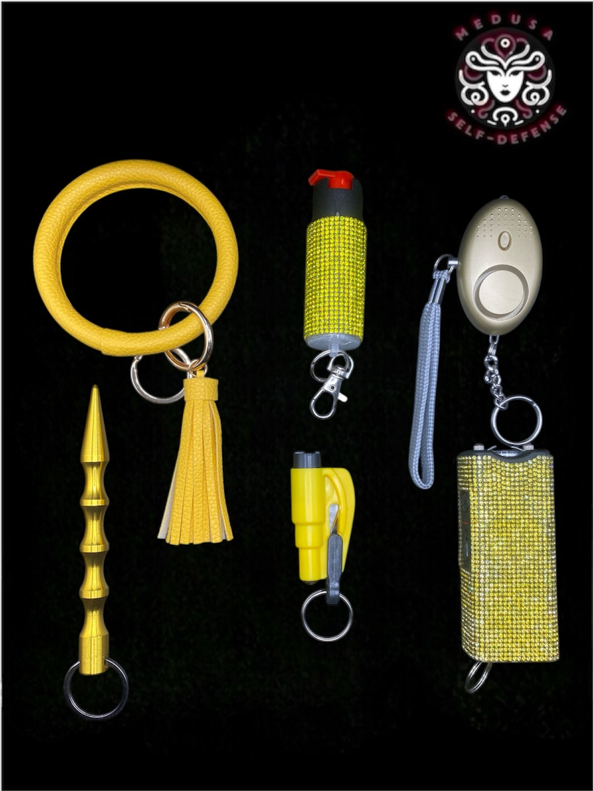 KIT SELF DEFENSE 6 PZ GIALLO