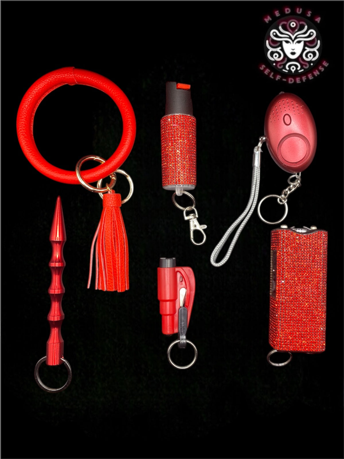 KIT SELF DEFENSE 6 PZ ROSSO